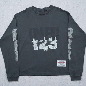 Fear of God Distressed Black Long Sleeve T Shirt